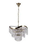 Люстра подвесная Wave V10768-8P Moderli прозрачная на 8 ламп, основание бронзовое в стиле современный классический Люстра подвесная Wave V10768-8P Moderli прозрачная на 8 ламп, основание бронзовое в стиле современный классический